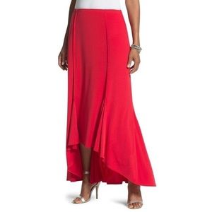 NWT Chico’s red high low skirt sz 8/10